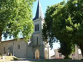 The church in Saint-Barthélemy-de-Bussière