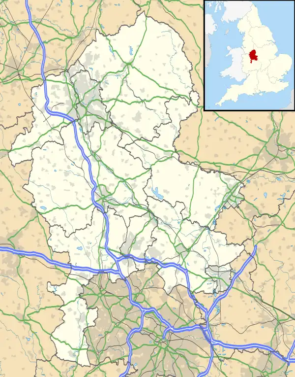 Hulme End is located in Staffordshire