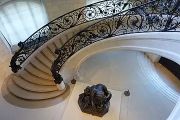 Art Nouveau stairway of the Petit Palais in Paris (1900)