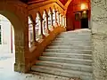 Staircases at the building are made of stone