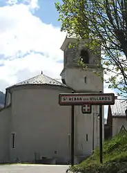 The church in Saint-Alban-des-Villards