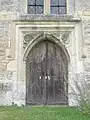 St. John the Baptist parish church: west door to the tower