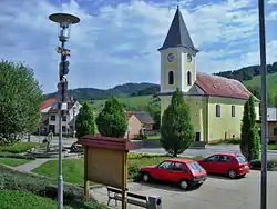 Square with the Church of the Nativity of the Virgin Mary