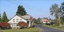 Main road in Staré Křečany