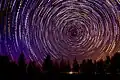 Startrail in Fayyoum, Egypt.