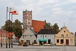 Collegiate church and marketplace