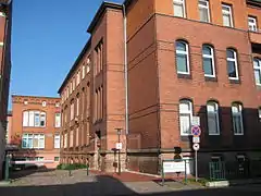 former syndicate headquarters, Stassfurt Bodestr. (left front), 2015