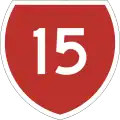 State Highway 15 marker