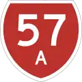 State Highway 57A marker