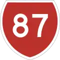 State Highway 87 marker