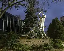 Image 3Touchdown monument outside the Canadian Football Hall of Fame in Hamilton, Ontario (from Canadian football)