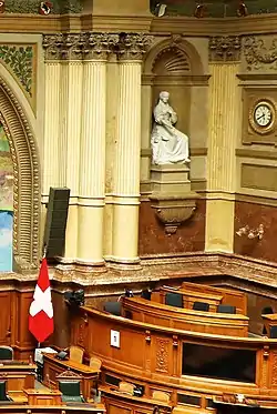 Statue of the Stauffacherin in the National Council Chamber