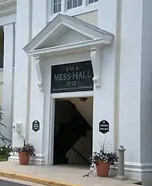 Mess hall entrance, Staunton Military Academy, Staunton, Virginia