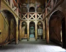 Borgund Stave Church, interior (12th century)