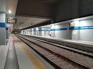 Underground side platforms