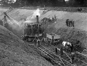 Cutting construction in 1905