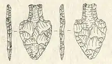 "Fishtail" point found in Belize.