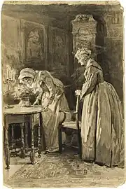 Their Perfume Flooded the House ink on board (1892)