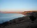 An early morning view of the Sterkfontein Dam reservoir and surroundings from the campsite in the nature reserve.