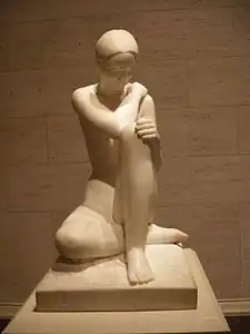 Sitting Figure, marble of 1932, in the National Gallery of Art