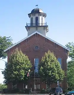 Steuben County Courthouse in Angola (on the National Register of Historic Places).