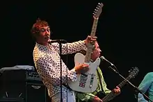 Diggle with Buzzcocks at the Cropredy Festival in August 2009