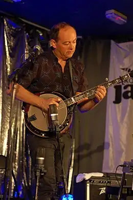 Stian Carstensen with banjo Photo: Johannes Selvaag