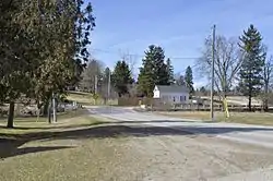 Looking northwest on 8th Line at County Road 11 in Stirton