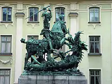 St. George and the dragon in Stockholm, probably made in Burgundy, 1489