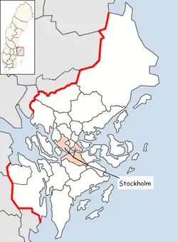 Location of Stockholm Municipality