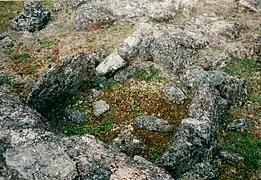 Stone box for storing food