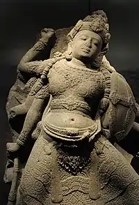 Statue of Durga Mahishasuramardini; 1275-1300; Museum Volkenkunde, Leiden.