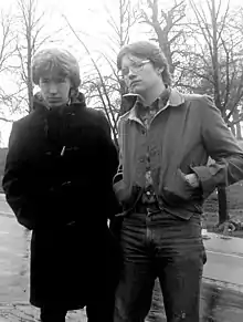 Philip Sanderson (left) and Steven Ball (right) in 1979.