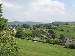 The village and its Romanesque church