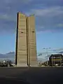 Ventilation tower for the tunnel running under Strahov.