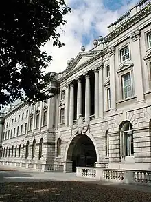 The Embankment terrace entrance to the Strand Campus