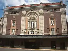 The Strand from the Crockett Street side showing the full size of the building