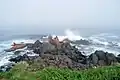 Russian ship abandoned after being stranded off Cape Nosappu Lighthouse (2009 August)