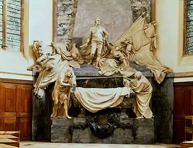 Tomb of  Maurice de Saxe, by Jean-Baptiste Pigalle, Saint Thomas Lutheran Church, Strasbourg (1777)