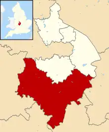 Shown within Warwickshire