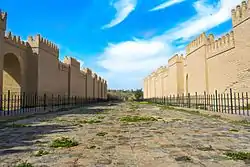 The walls of Babylon, in Babylon