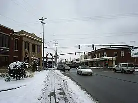 Looking southwest along Chicago Drive