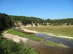 The Strelna River near the village of Studenoye in Velikoustyugsky District