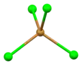 Tetrahedral coordination geometry of bromine number 3