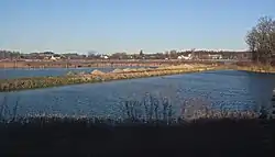 Ponds near Strzegomka, Stróża in the background (2019)