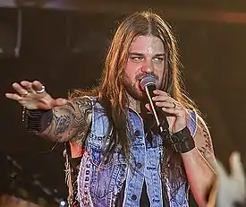 Block performing with Iced Earth in 2012