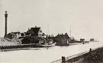 Sturgeon Bay Canal from a postcard postmarked in 1899