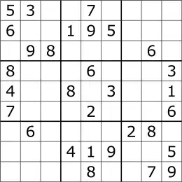 A Sudoku.