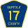 County Route 17 marker