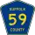 County Route 59 marker